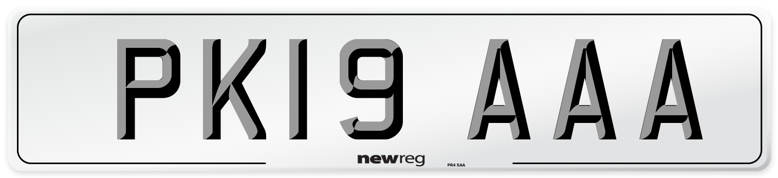 PK19 AAA Number Plate from New Reg
